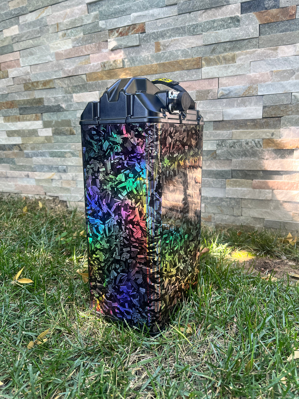 Holographic Forged Carbon Fiber Battery Wrap *Limited Stock*