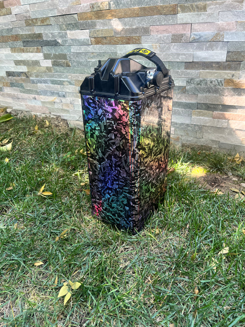 Holographic Forged Carbon Fiber Battery Wrap *Limited Stock*